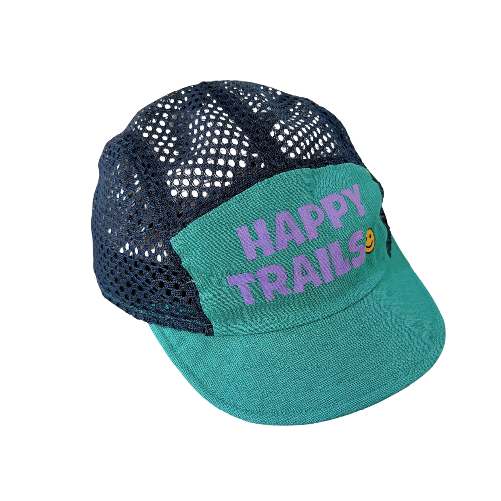 CACHALOT Unisex's Linen Mesh Jet Cap - Happy