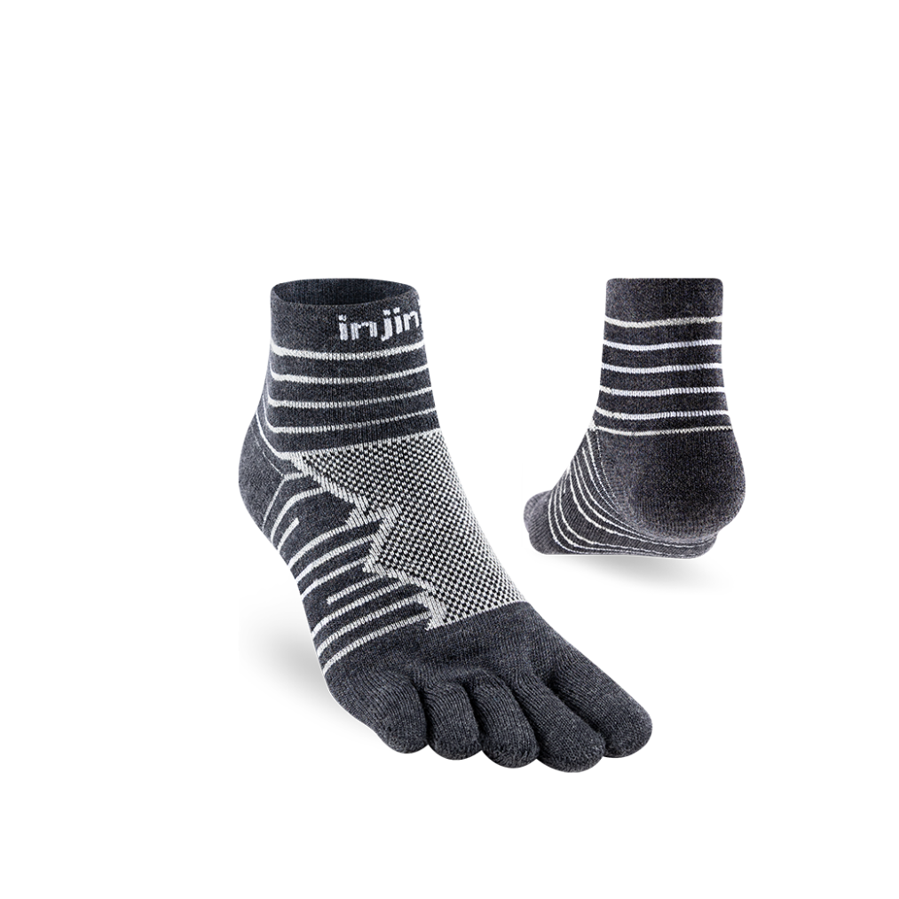 injinji Unisex's Ultra Run Mini‑Crew Wool Socks (401630)