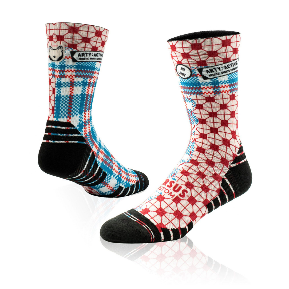 Versus Checkers Arty Active Sock