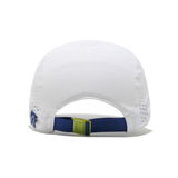 One Running Performance Running Hat (White - Blue Logo)