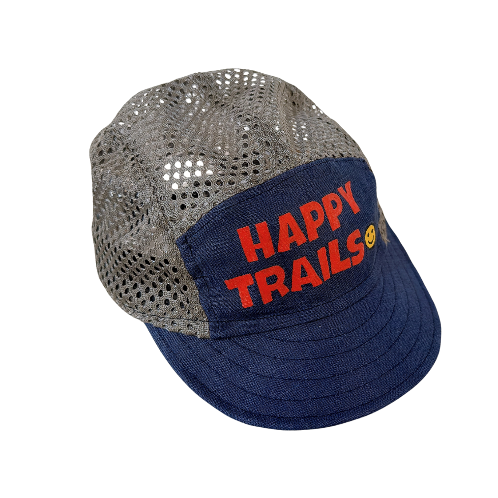 CACHALOT Unisex's Linen Mesh Jet Cap - Happy
