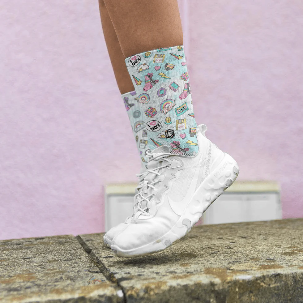 HEXXEE Men's 90's Baby Running Socks