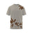 ARTY:ACTIVE Unisex's T-shirt Autumn Leaves (Sand/Khaki) - Cam2