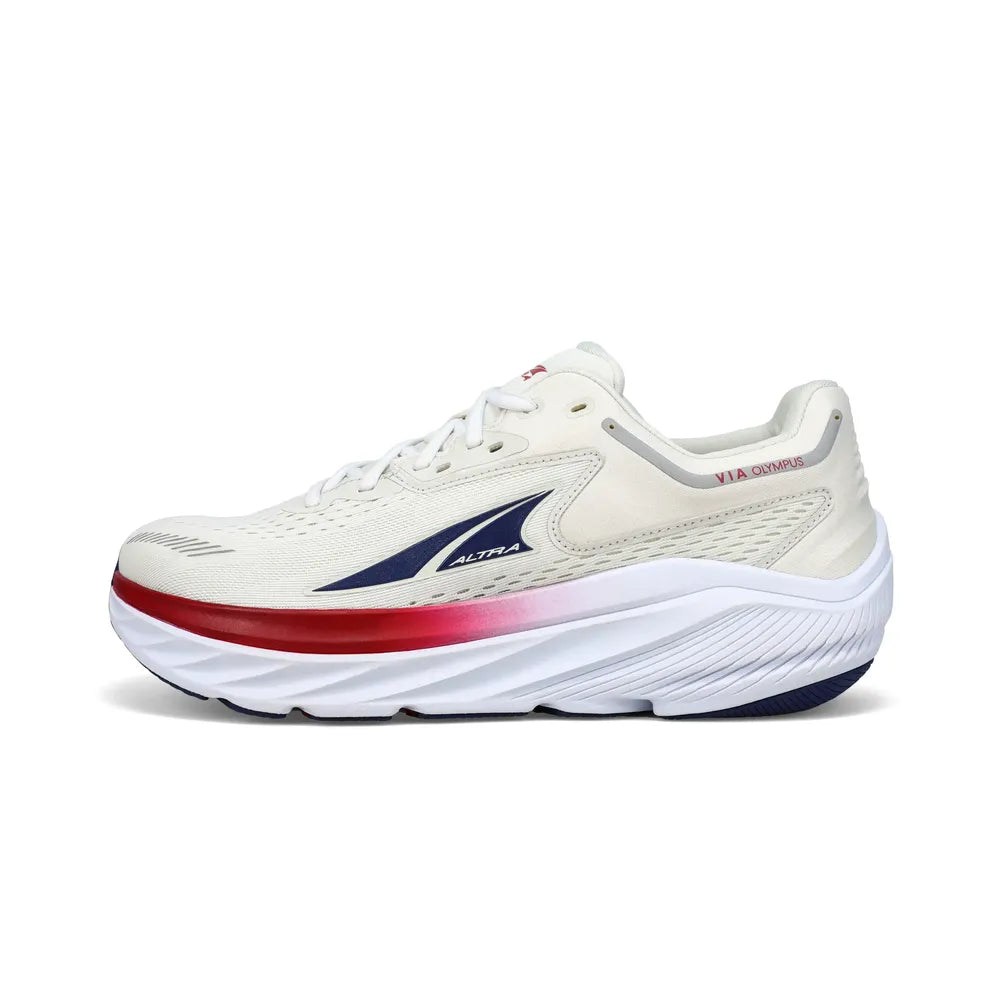 Altra Women's VIA Olympus Road Running Shoes (White Blue) - Cam2