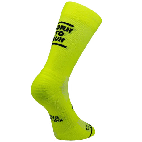 Sporcks Born To Run Yellow Running Socks - Cam2