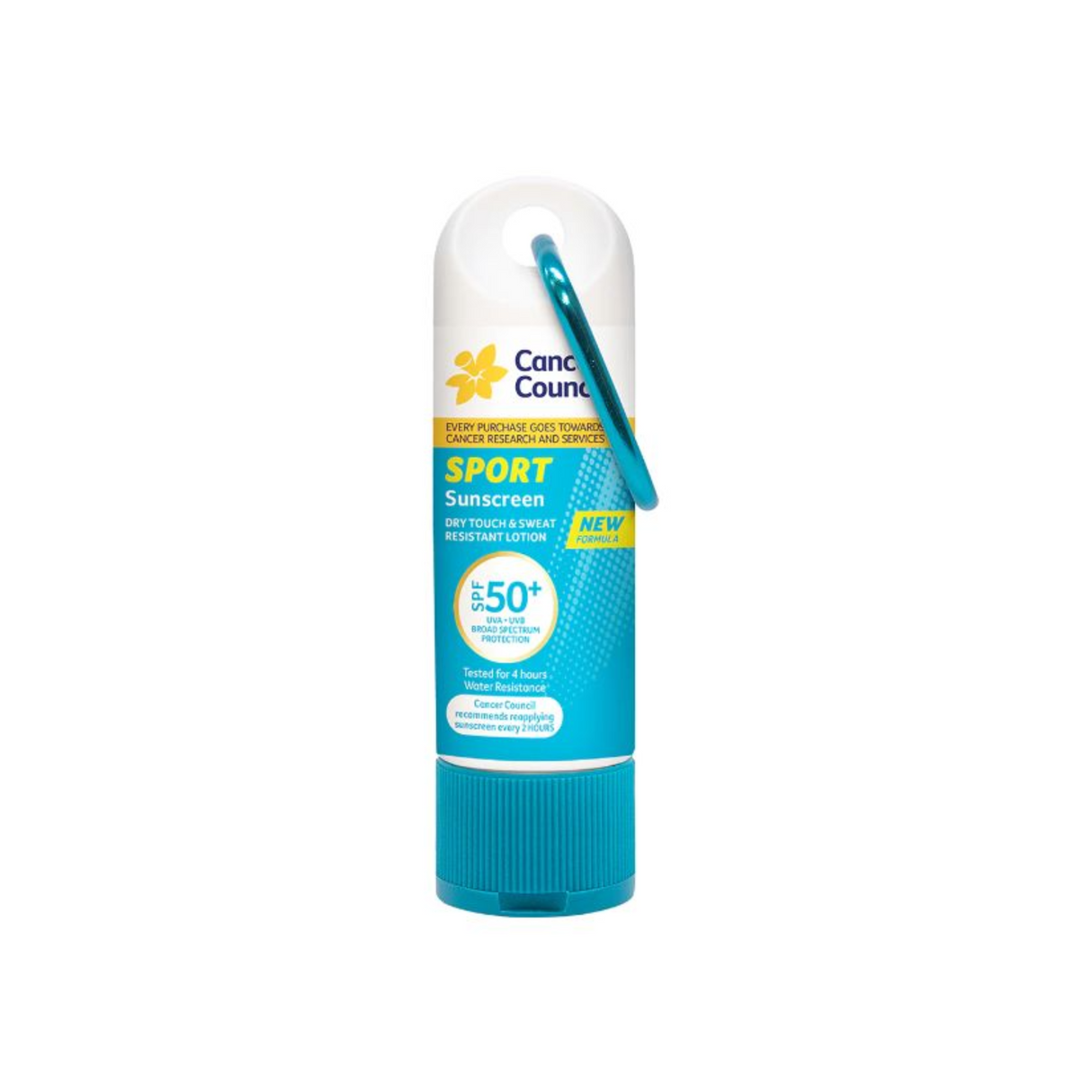 Cancer Council CCA Sport Sunscreen Dry Touch &amp; Sweat Resistant Lotion SPF50+