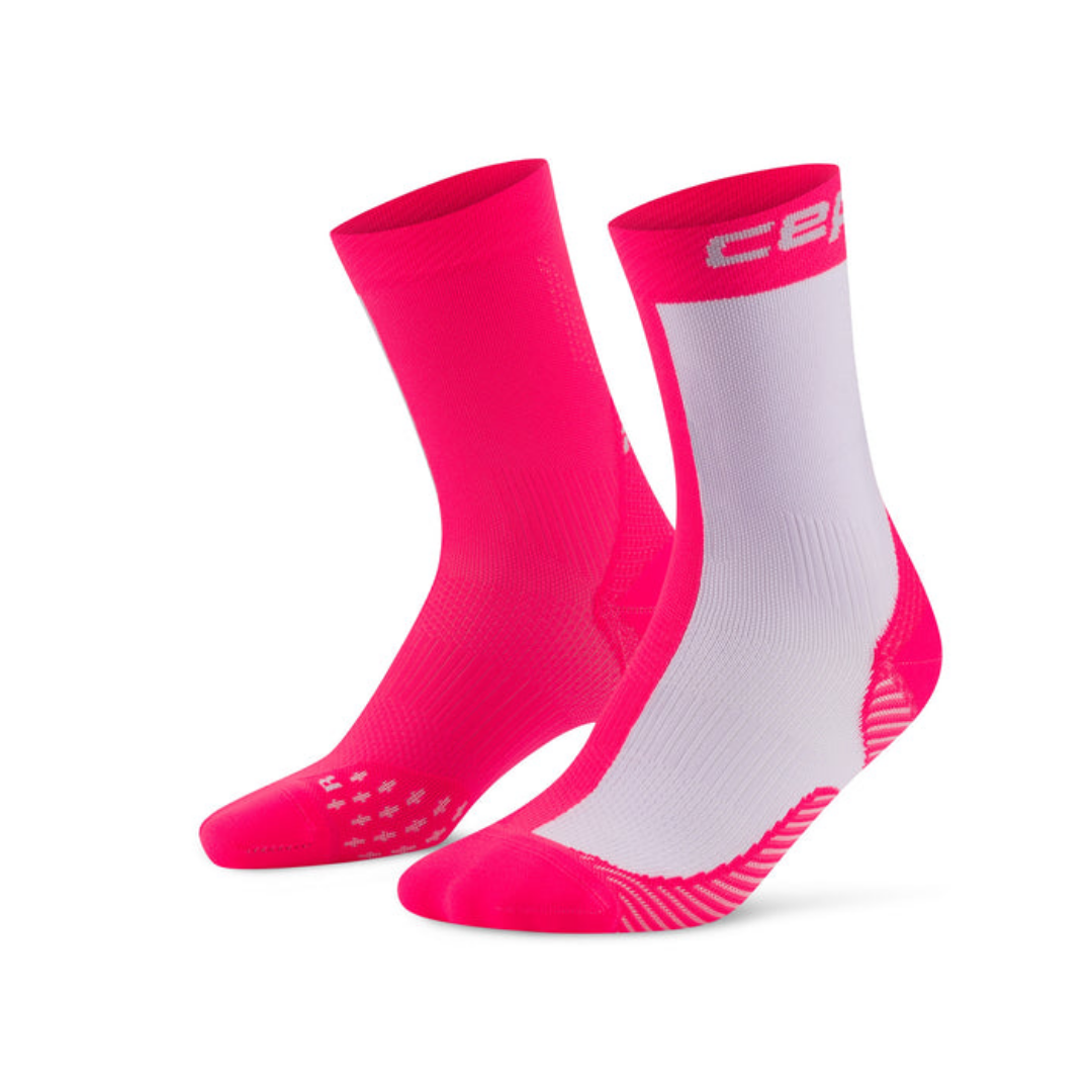CEP Women's The Core Run Edt. Half & Half Compression Mid Cut Socks 5.0