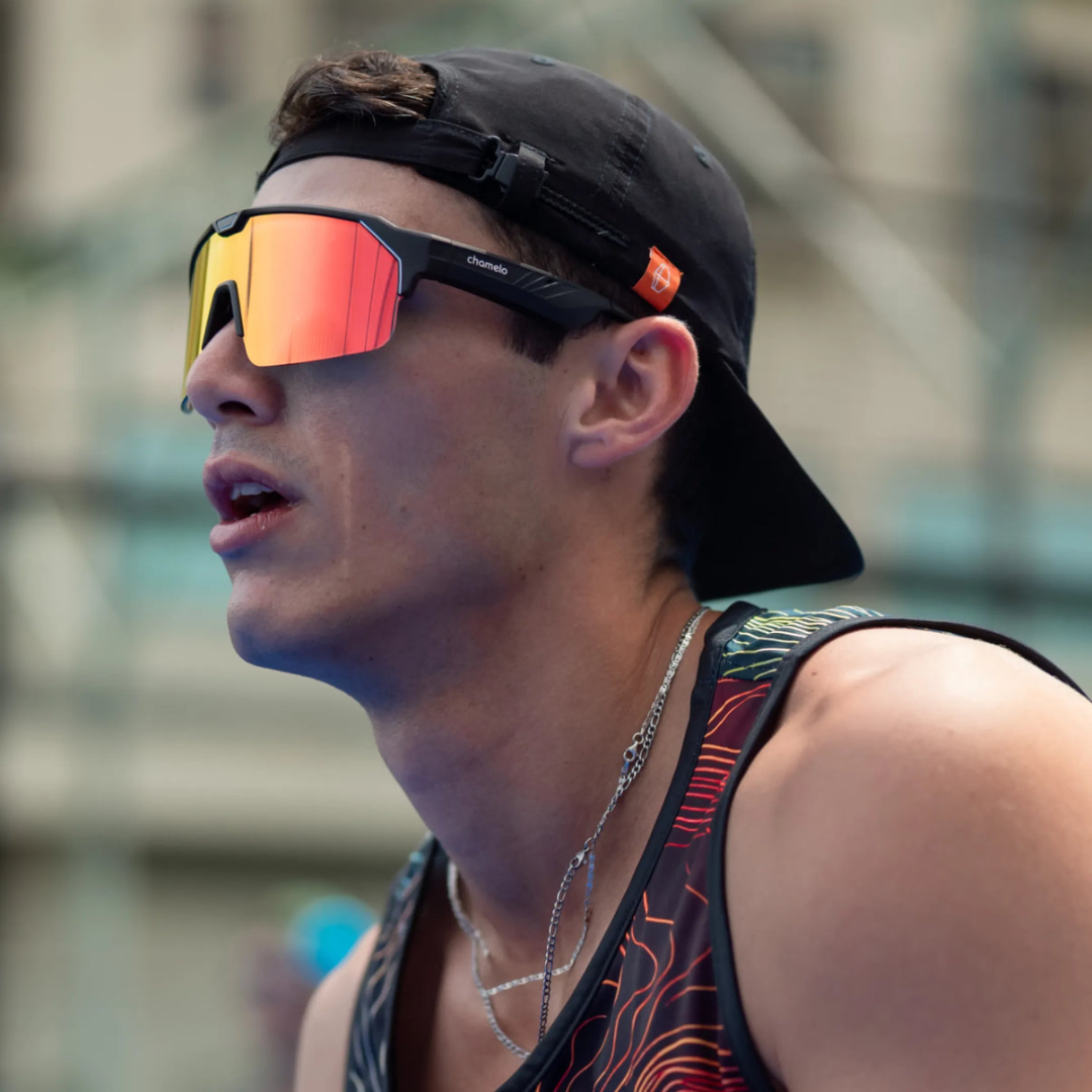Chamelo Sport Music Shield Fire Sunglasses