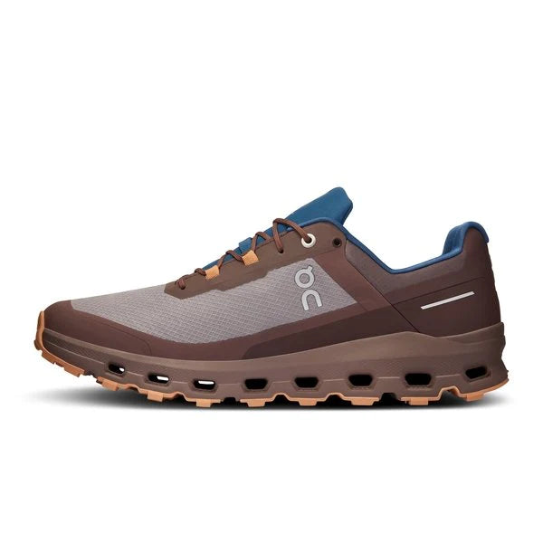 On Men's Cloudvista Waterproof Trail Running Shoes (Zinc/ Grape)