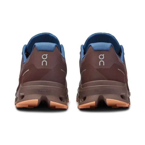 On Men's Cloudvista Waterproof Trail Running Shoes (Zinc/ Grape) - Cam2