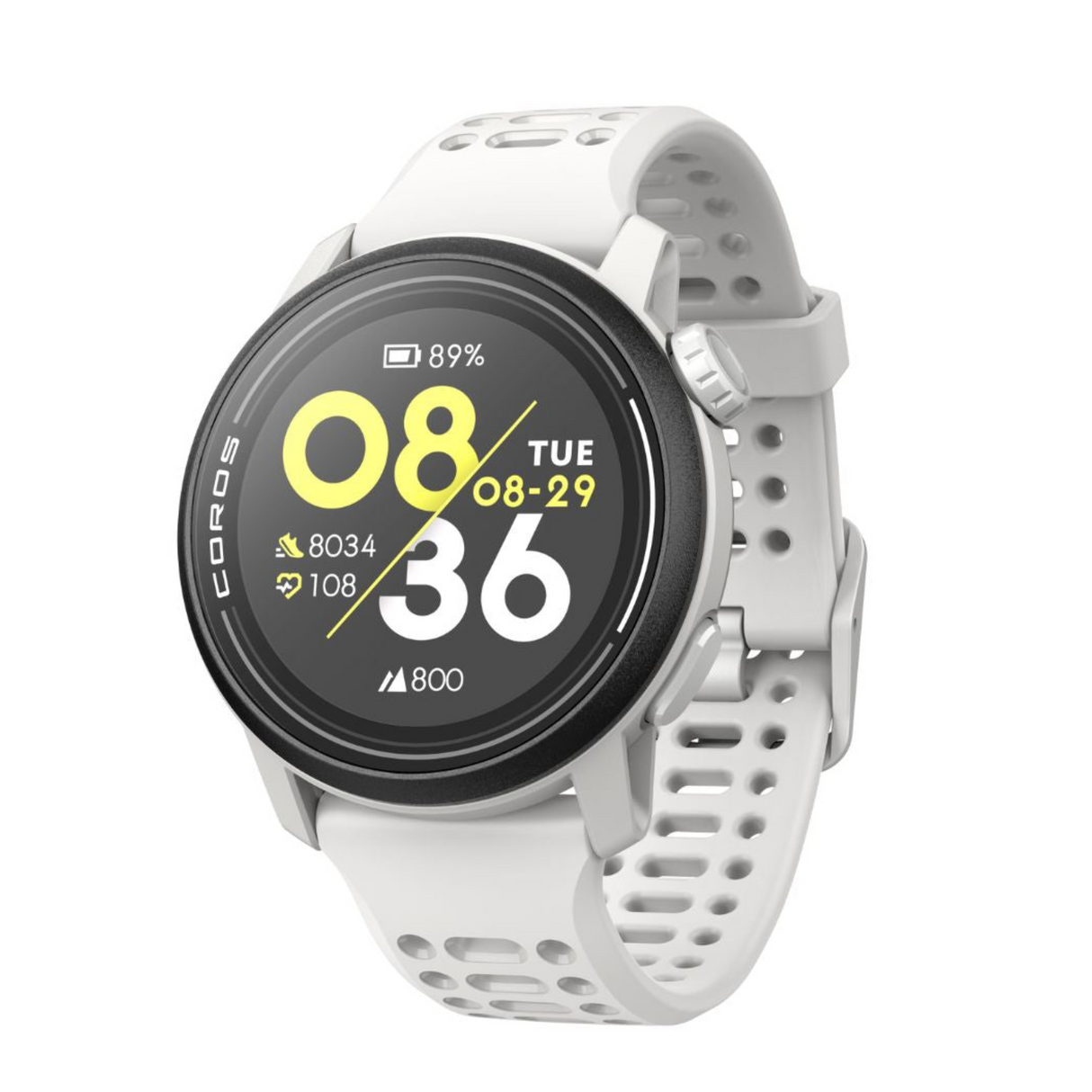 Coros Pace 3 Multisport Watch - White (Silicon Band)