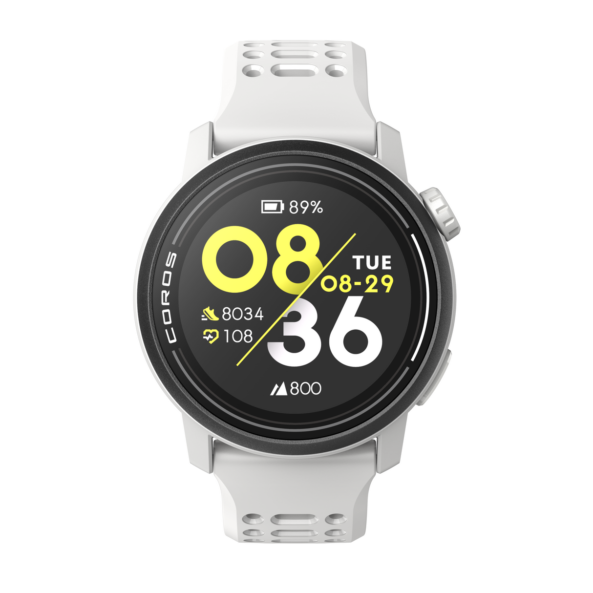 Coros Pace 3 Multisport Watch - White (Silicon Band)