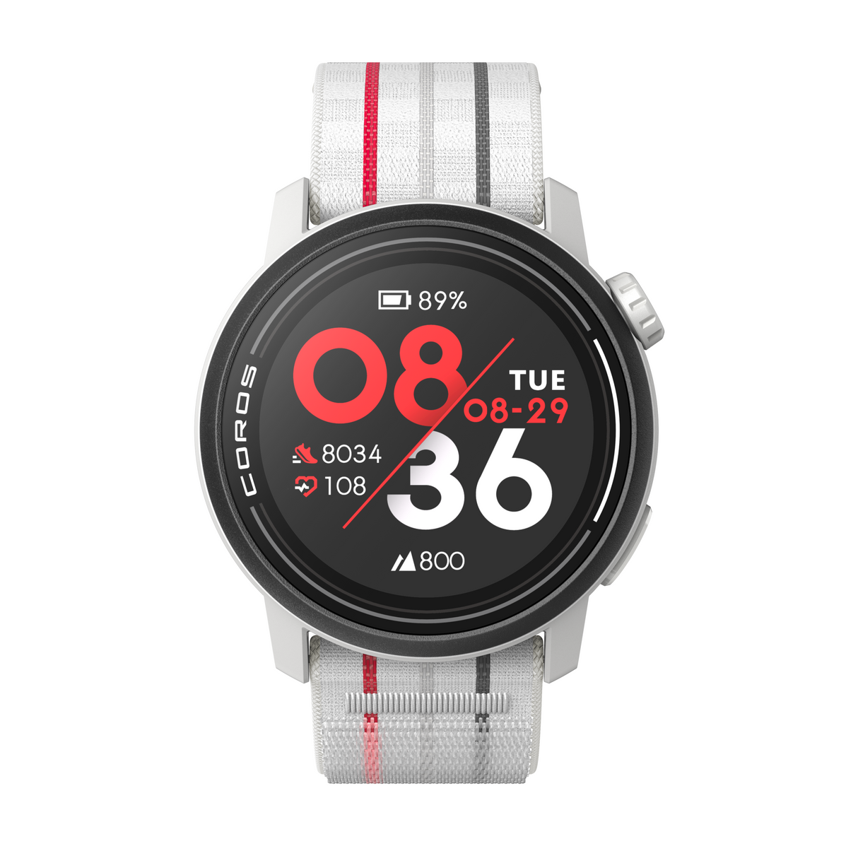 Coros Pace 3 Multisport Watch - White(Nylon Band)