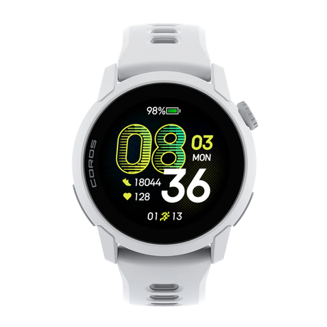 Coros - Coros Pace 4 Multisport Watch (White Silicon Band) - Cam2 