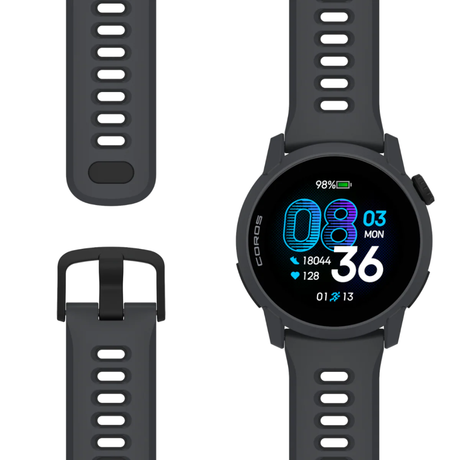 Coros - Coros Pace 4 Multisport Watch (Black Silicon Band) - Cam2 