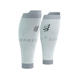 Compressport R2 Oxygen Calf Sleeves (White/ Nebel Grey)