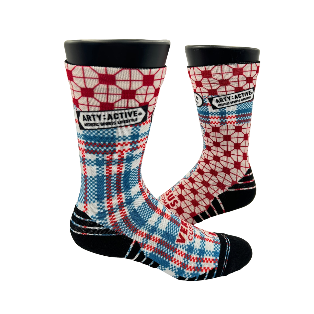 Versus Checkers Arty Active Sock