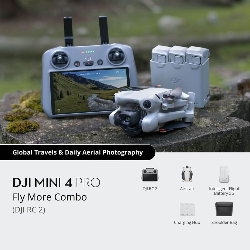 DJI Mini 4 Pro Fly More Combo (DJI RC 2) (GL)