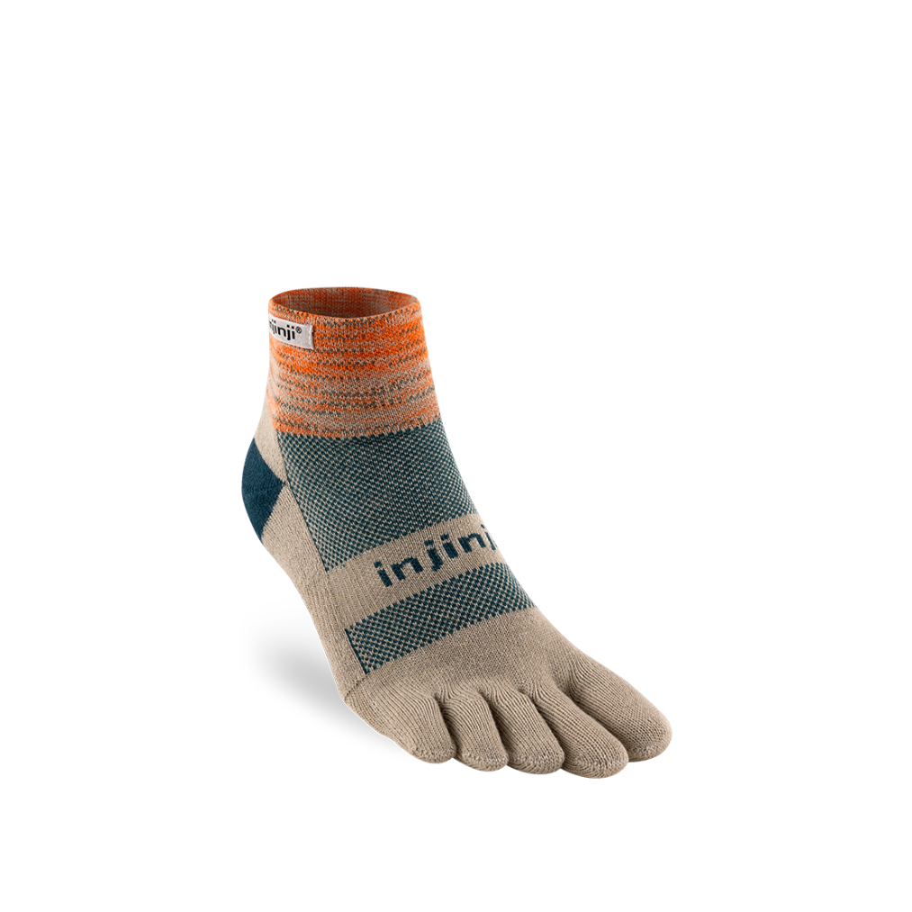 injinji Unisex's Trail Midweight Mini-Crew Socks (213130)