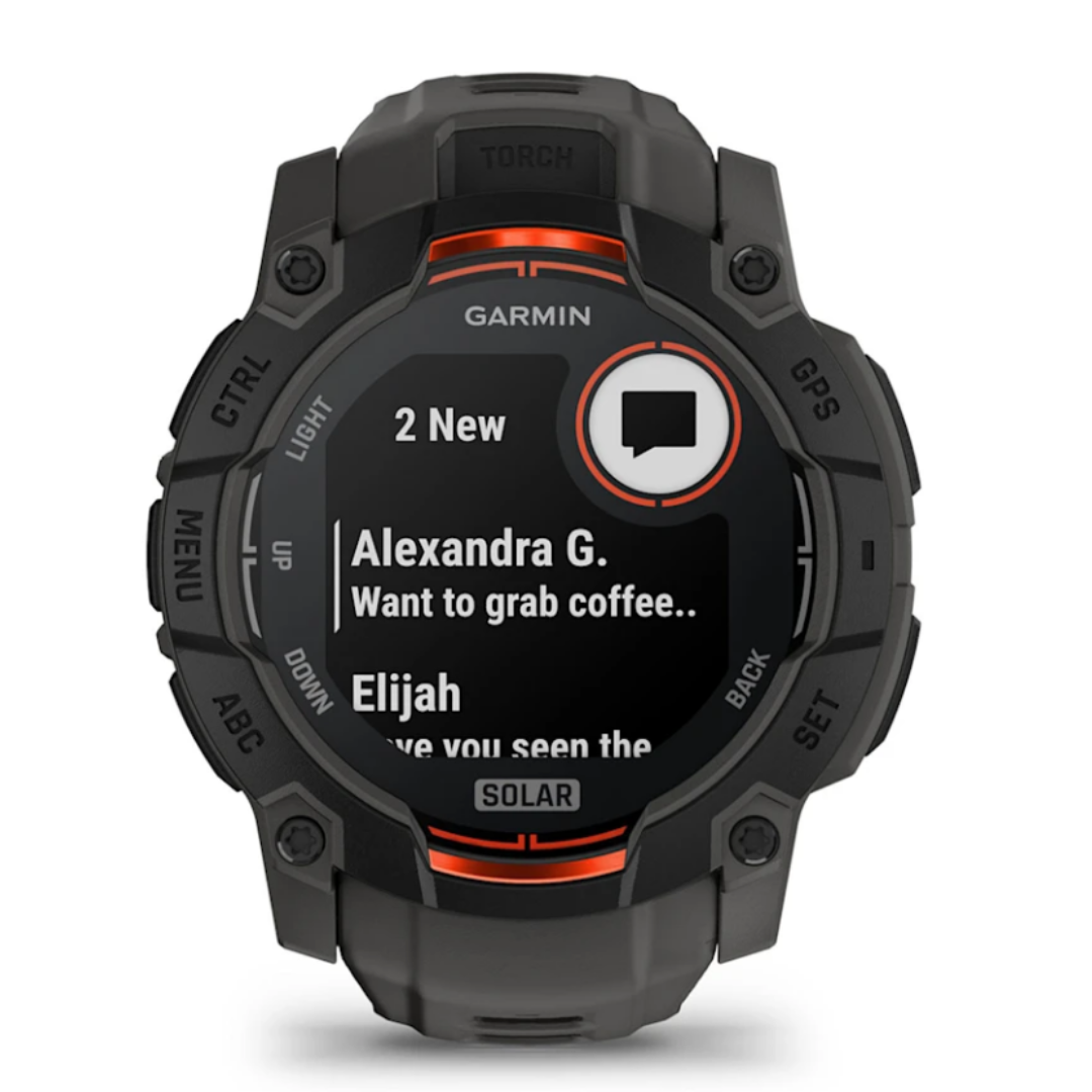 Garmin - Garmin Instinct 3 50mm Solar GPS Smart Watches - Cam2 