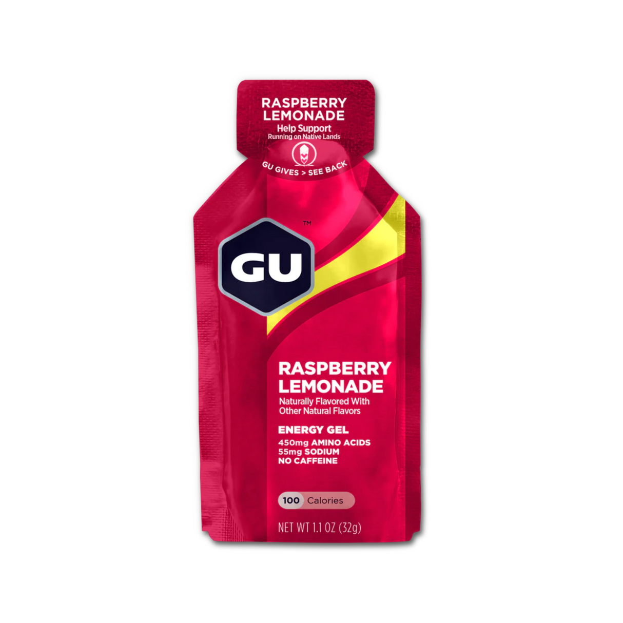 GU Energy Original Sports Nutrition Energy Gel (Raspberry Lemonade)