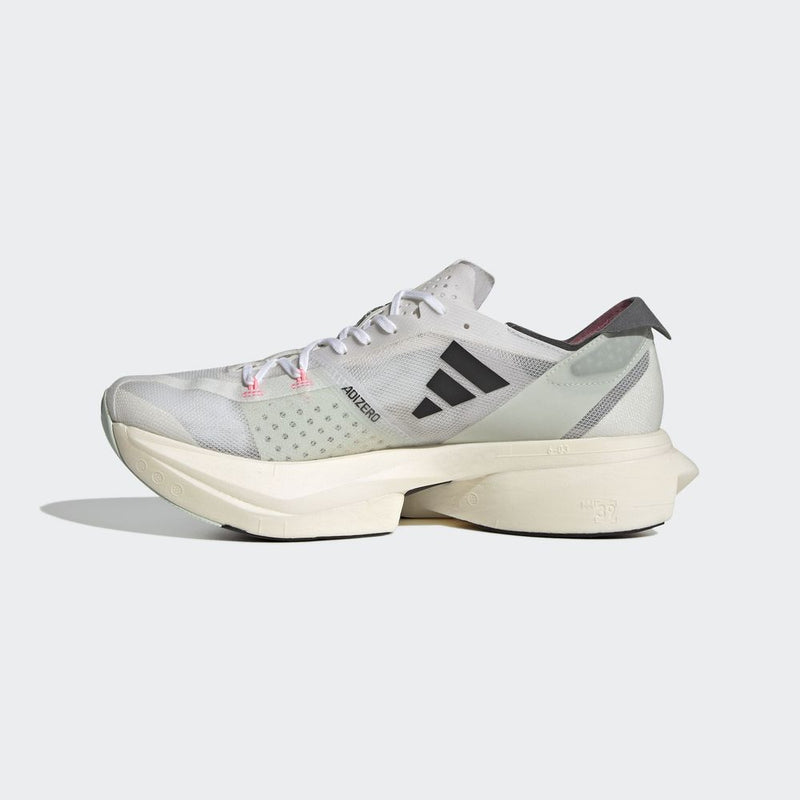 Adidas Unisex's Adizero Pro 3 Road Running Shoes (CRYWHT/NGTMET/LINGRN)