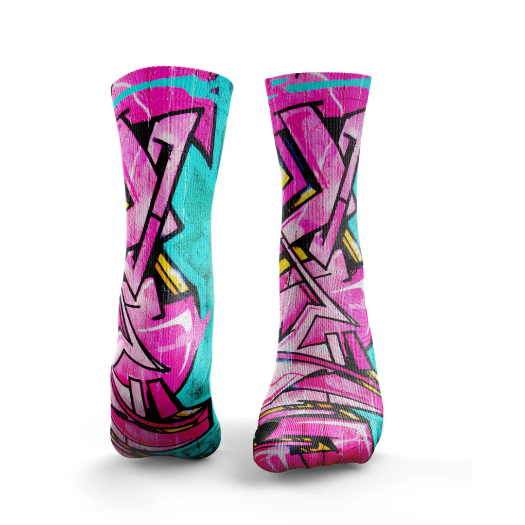 HEXXEE Men's Graffiti Running Socks