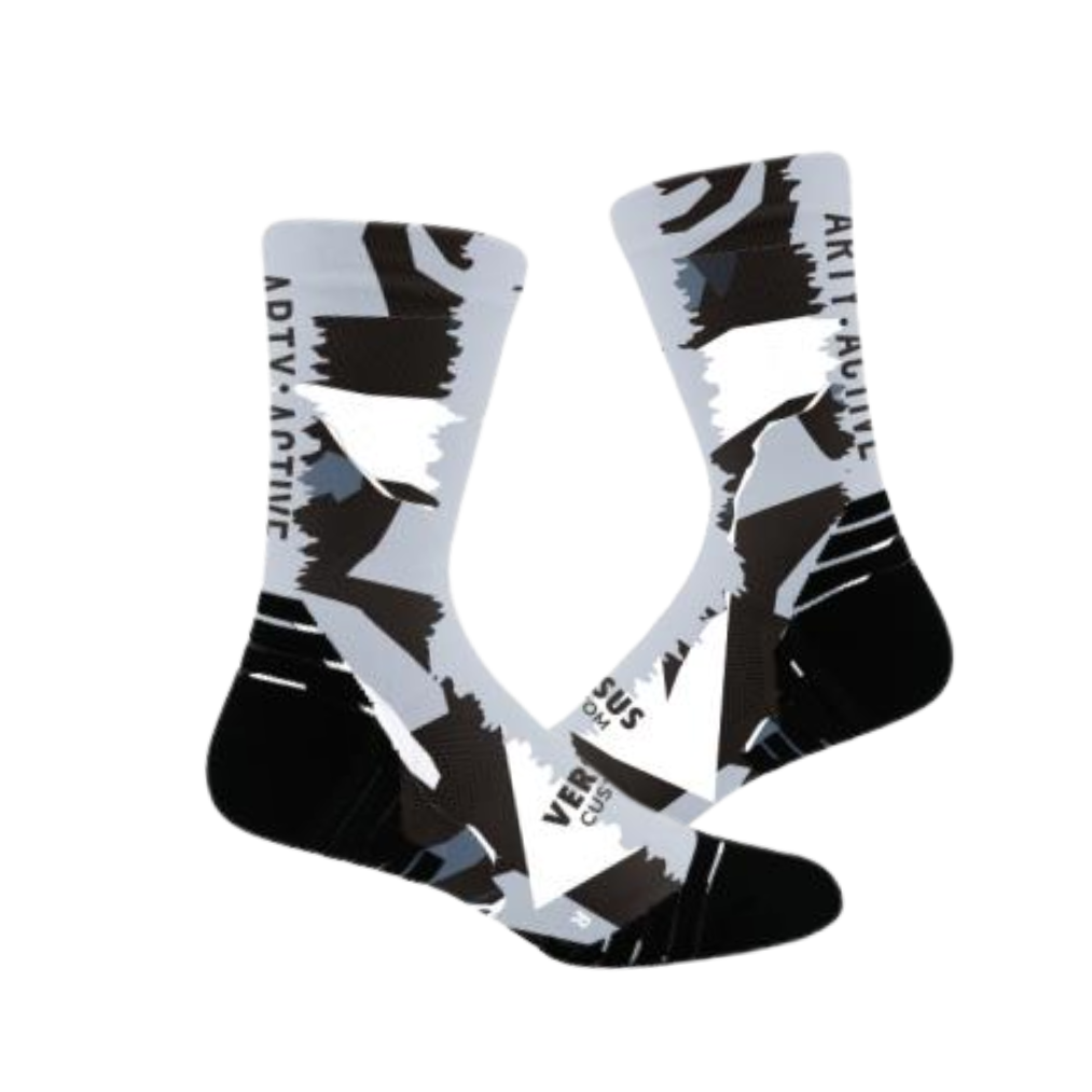 Versus Grey Black Arty Active Sock