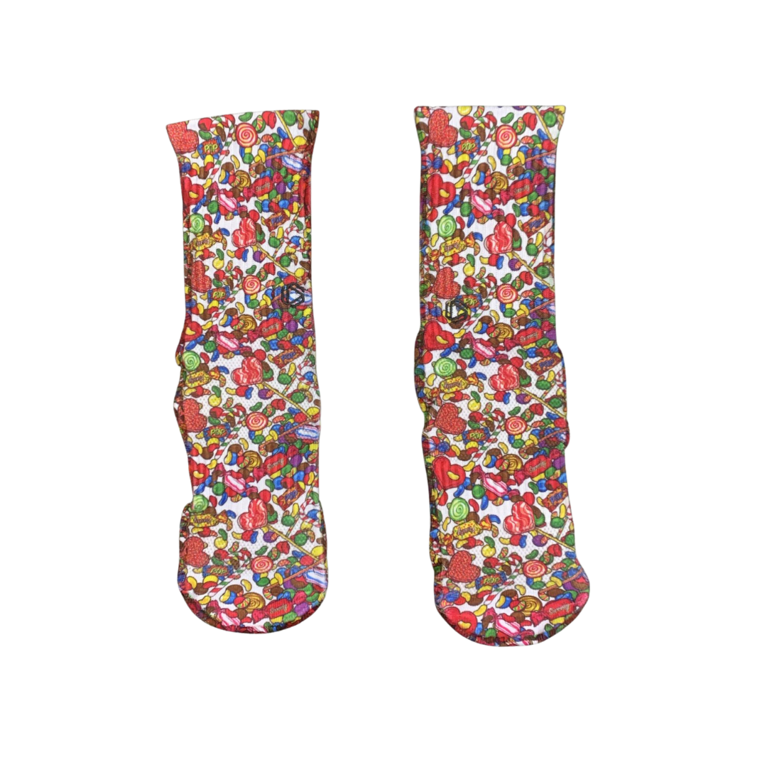 HEXXEE Women's Red Candies Running Socks