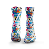 HEXXEE Women's Tropical Geos Running Socks