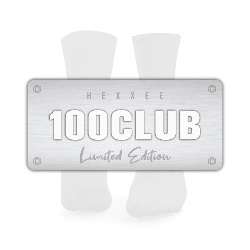 HEXXEE Women's 100 Club - Limited Edition Summer Lovin Running Socks - Cam2