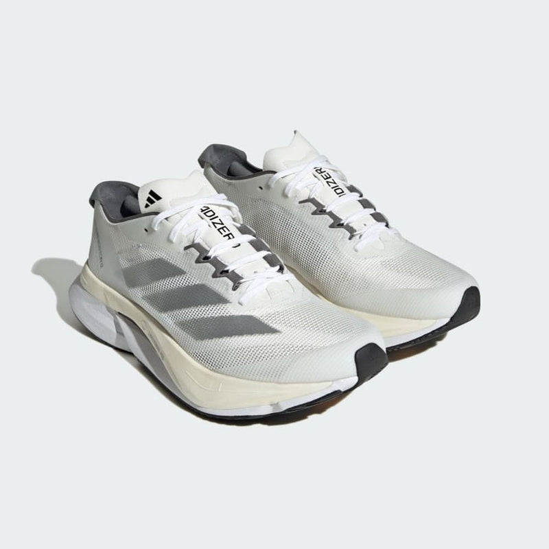 Adidas Women's Adizero Boston 12 Road Running Shoes (FTWWHT/SILVMT/GREFIV)