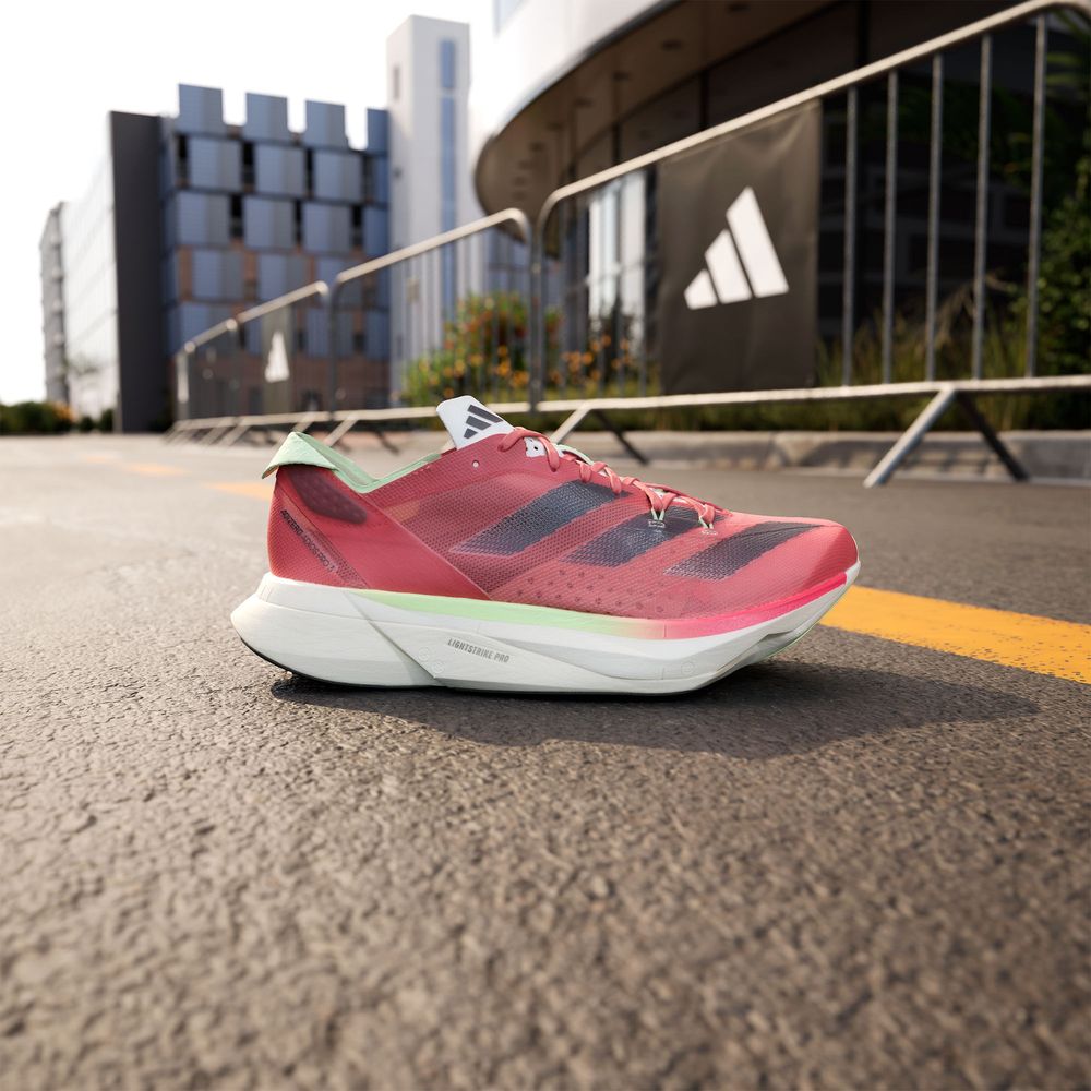 Adidas Men's Adizero Adios Pro 3 Road Running Shoes (Solar Red) - Cam2
