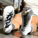 HEXXEE Men's F*CK Burpees Running Socks - Cam2