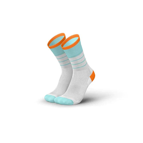 Incylence Ultralight Stripes V2 High-Cut Socks (Mint Orange)