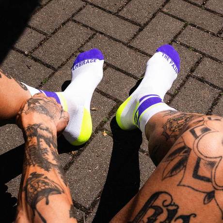 Incylence - Incylence Motto 2025 Race Day High-Cut Running Socks - Cam2 