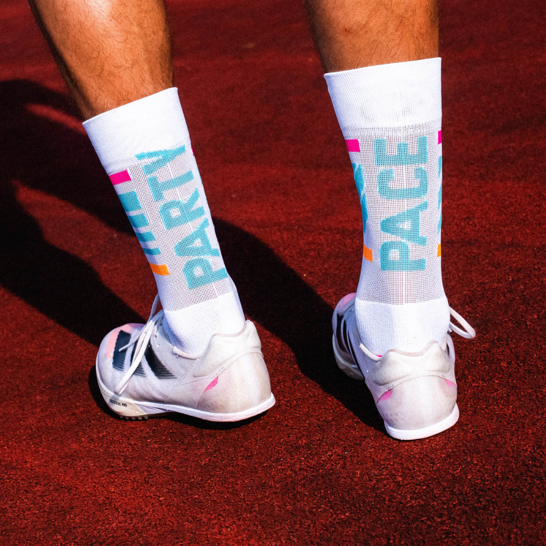 Incylence Motto 2025 Party Pace High-Cut Running Socks