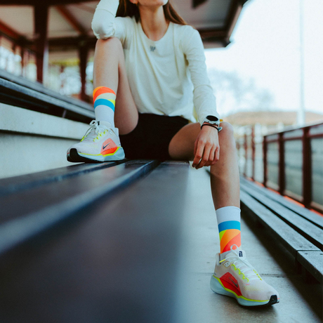Incylence - Incylence Ultralight Strides High-Cut Running Socks - Cam2 