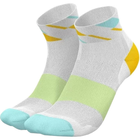 Incylence Ultralight Angles Short Low-Cut Socks (Mint Yellow) - Cam2