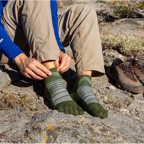 Injinji - injinji Unisex's Outdoor Midweight Mini-Crew Socks (223630) - Cam2 