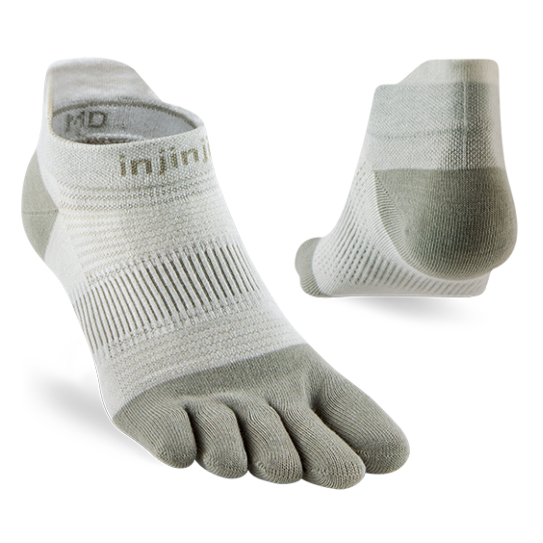 injinji Unisex's Run Lightweight No-Show Socks (281110)