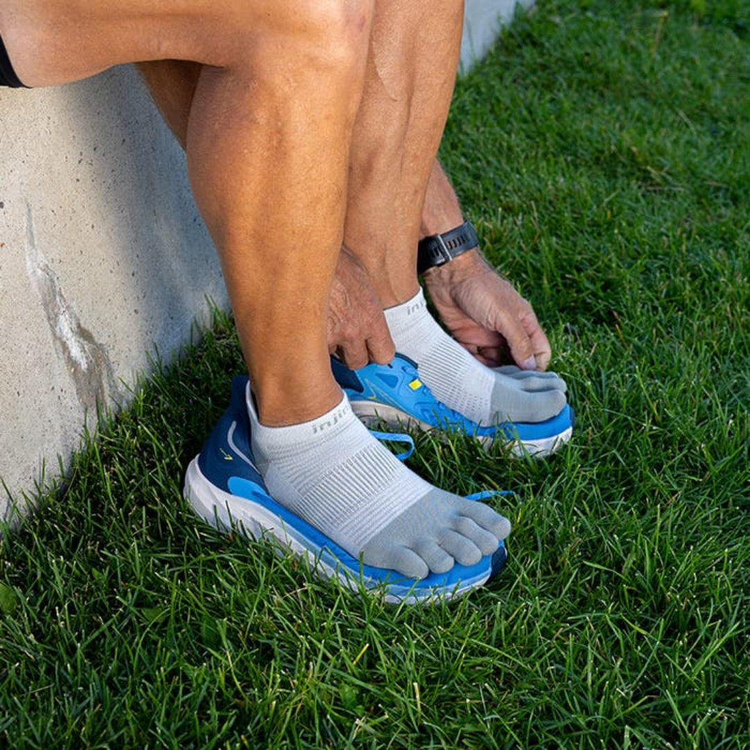 injinji Unisex's Run Lightweight No-Show Socks (281110)
