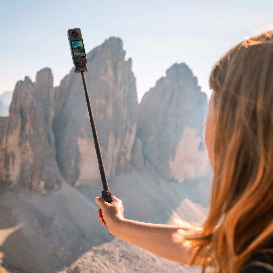 Insta360 - Insta360 Foldable 2-in-1 Selfie Stick Remote Kit (1/4 " Mount） - Cam2 