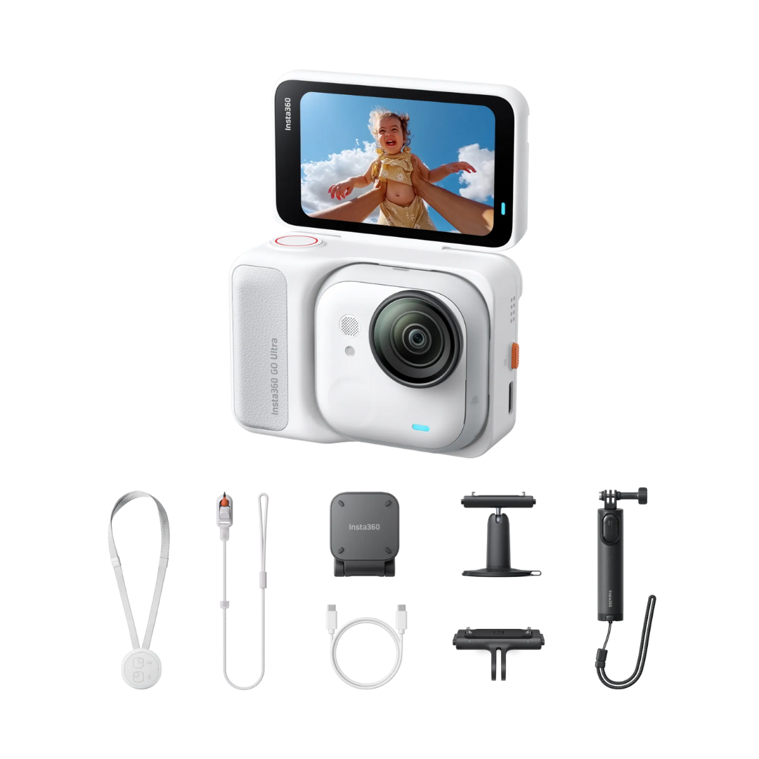Insta360 GO Ultra Creator Bundle (Tiny Hands-Free 4K Cam)