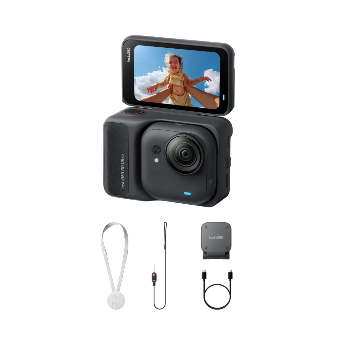 Insta360 GO Ultra Standard Bundle (Tiny Hands-Free 4K Cam)