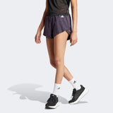 Adidas Women's Ekiden Running Shorts (Aurora Black)