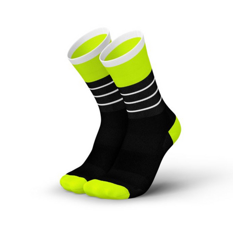 Incylence - Incylence Ultralight Stripes V2 High-Cut Running Socks (Black Canary) - Cam2 