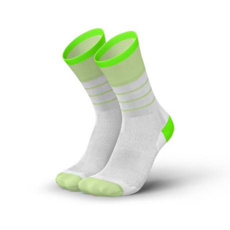 Incylence - Incylence Ultralight Stripes V2 High-Cut Running Socks (Green) - Cam2 