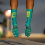 Sporcks Just Run Green Running Socks - Cam2