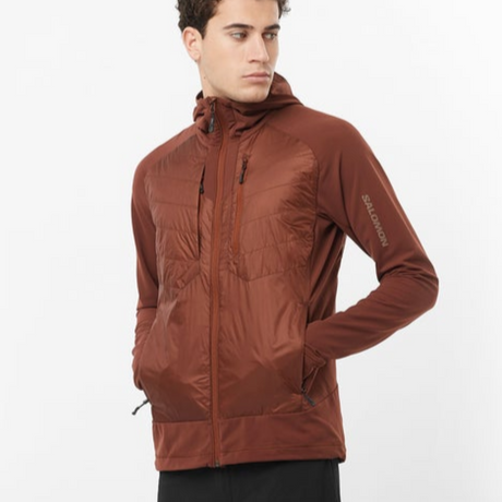 Salomon - Salomon Men's Elixir Hybrid HD Insulated Hooded Jacket (LC2291600) - Cam2 